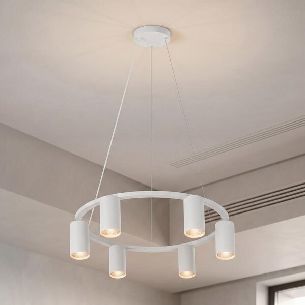 Brilagi - Lampadario a sospensione su cavo SELE 6xGU10/30W/230V bianco