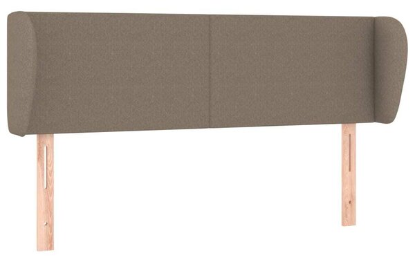 Testiera ad Orecchio Tortora 147x23x78/88 cm in Tessuto