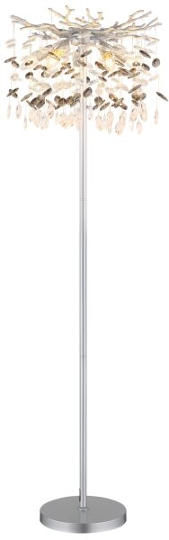 Globo 64138SS - Lampada da terra QUEENA 5xE14/40W/230V argento