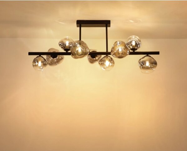 Globo 56149-9D - Lampadario su asta VELORA 9xG9/5W/230V 33x87 cm