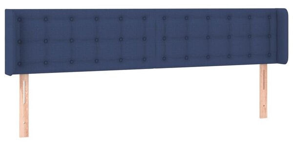 Testiera ad Orecchio Blu 203x16x78/88cm in Tessuto