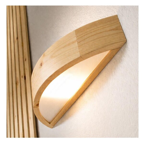 Applique NATURAL 1xE27/60W/230V pino/beige