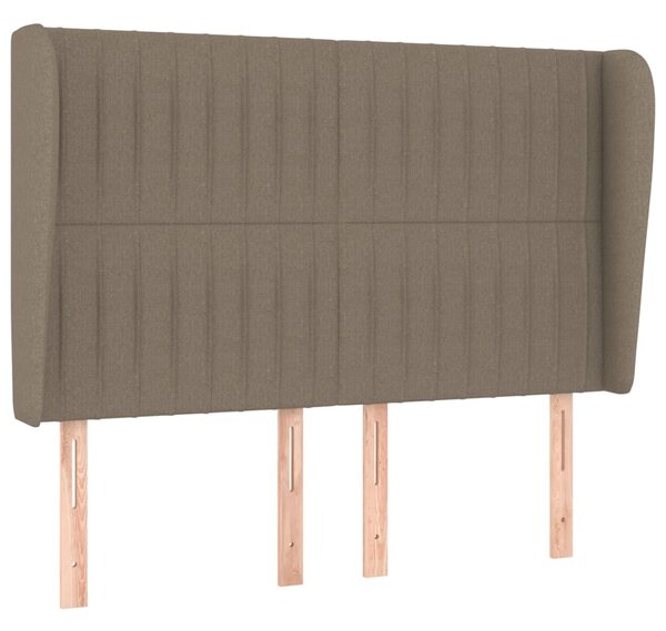 Testiera ad Orecchio Tortora 147 x 23 x 118/128 cm in Tessuto