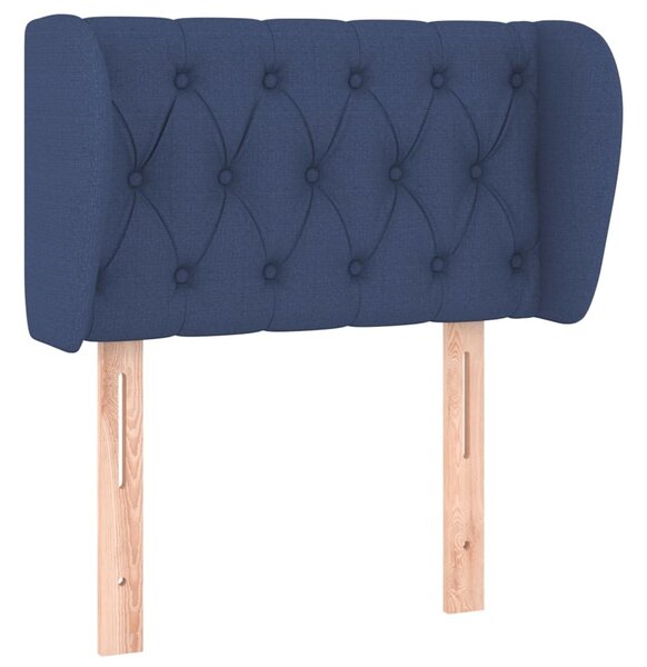 Testiera ad Orecchio Blu 83 x 23 x 78/88cm in Tessuto
