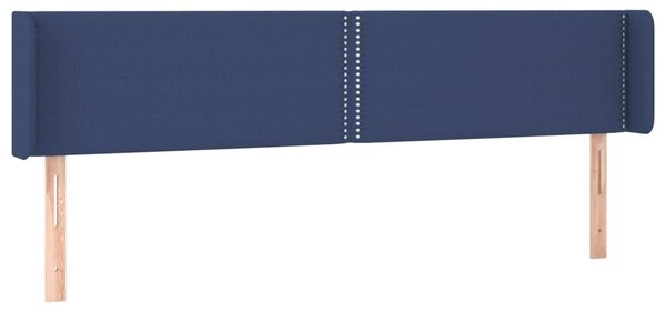 Testiera ad Orecchio Blu 203x16x78/88cm in Tessuto