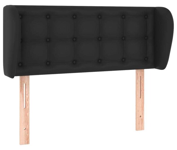 Testiera ad Orecchio Nera 83 x 23 x 78/88 cm in Pelle finta
