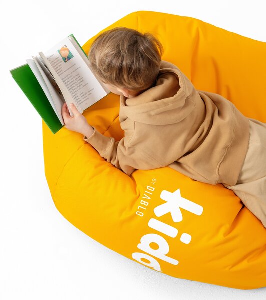 Pouf per bambini Kido by Diablo: giallo