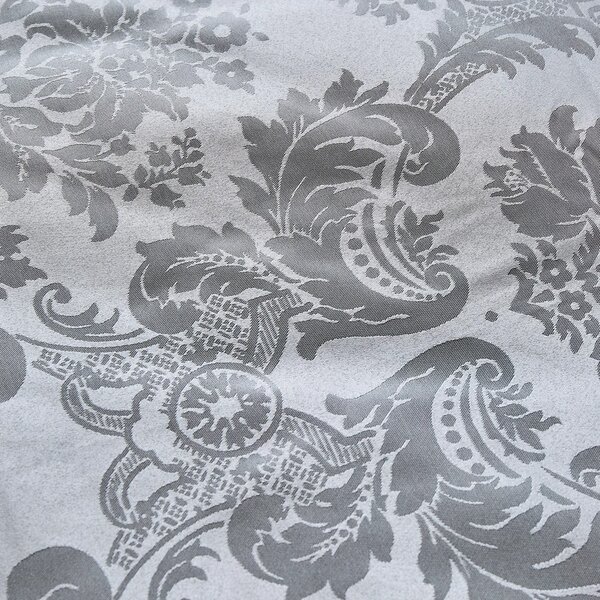 Biancheria da letto grigia Jacquard, 200 x 200 cm Damask Jacquard - Catherine Lansfield