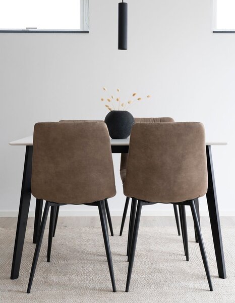 Sedie da pranzo in set marrone chiaro 2 pz Moseby – Bonami Essentials