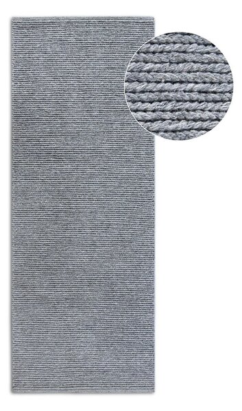 Passatoia grigia in lana tessuta a mano 80x200 cm Francois - Villeroy&Boch