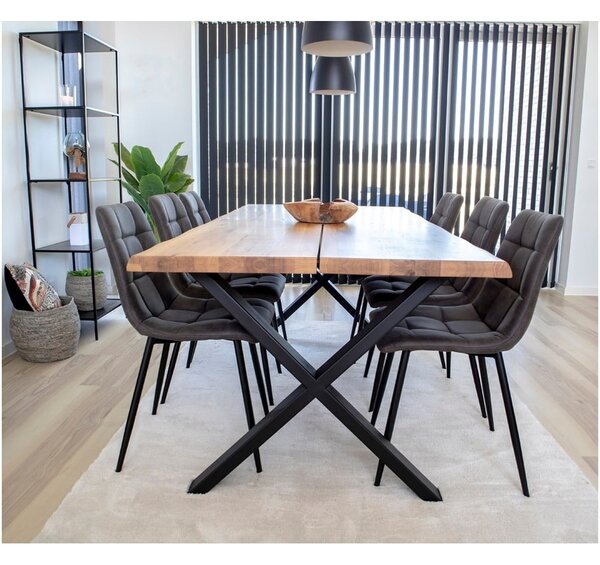 Sedie da pranzo in set grigio scuro 2 pz Moseby – Bonami Essentials