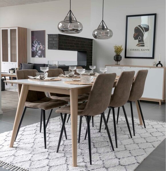 Sedie da pranzo in set marrone chiaro 2 pz Moseby – Bonami Essentials