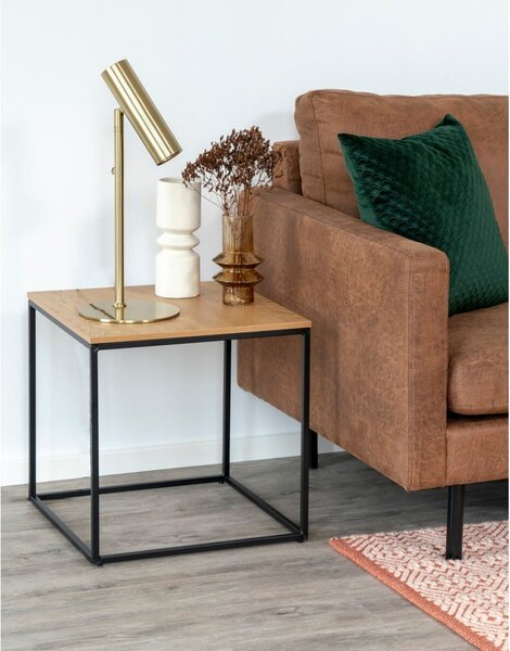 Tavolino con piano in rovere decorato, 45 x 45 cm Vita - House Nordic