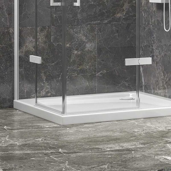 Kamalu box doccia 70x70 bianco opaco doppio battente | kt1000b