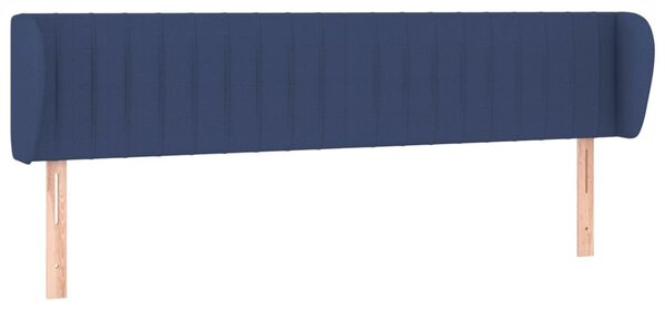 Testiera ad Orecchio Blu 163x23x78/88cm in Tessuto