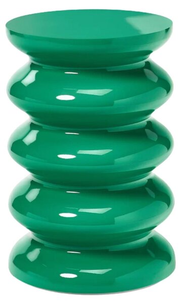 Tavolino laterale Westwing Illy, design verde, forma rotonda