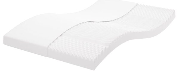 VidaXL Materasso in schiuma bianco 120x200 cm 7 zone durezza 20 ild  Materassi 