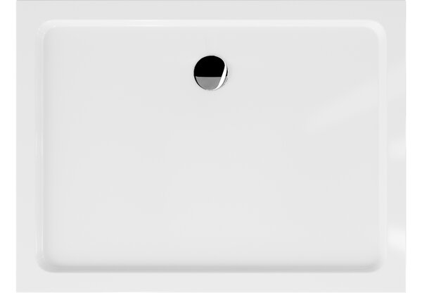 Mexen Flat piatto doccia rettangolare slim 100 x 90 cm, bianco, sifone cromato - 40109010