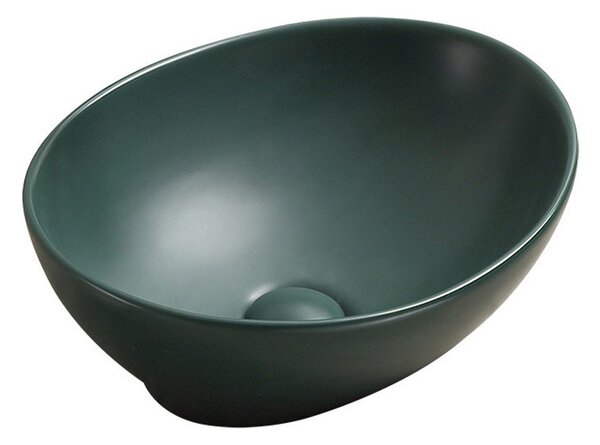 Mexen Elza lavandino da appoggio 40 x 33 cm, verde scuro opaco - 21014047