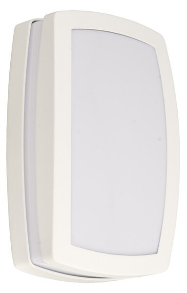 Applique Rettangolare Bianca E27, da Parete e Soffitto, IP54 Base E27