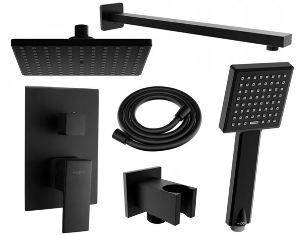 Mexen Uno DR45 set doccia ad incasso, nero - 71435DR45-70