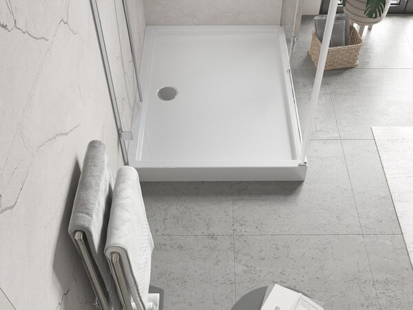 Mexen Flow+ piatto doccia rettangolare 90 x 70 cm, bianco lucido - 46R107090H