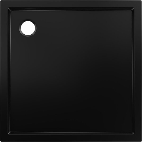Mexen Flow piatto doccia quadrato slim 85 x 85 cm, nero opaco - 46S708585