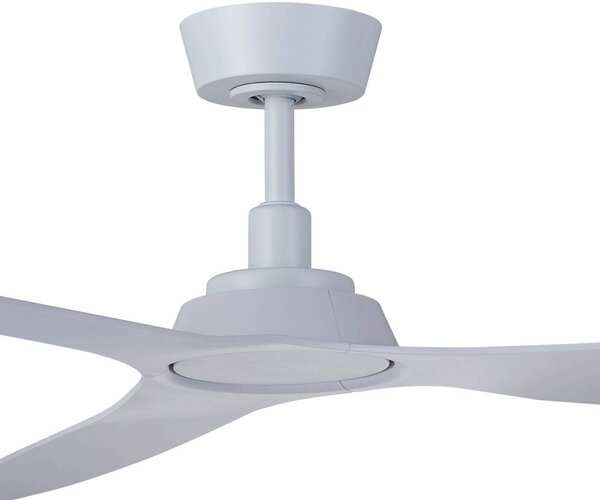 Beacon Lighting Ventilatore da soffitto Moto, bianco, Ø 132 cm, silenzioso Moto, Bianco / Opale, Soggiorno / Sala da pranzo, Plastica, Moderno