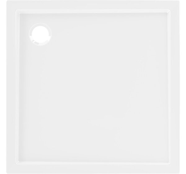 Mexen Flow piatto doccia quadrato slim 75 x 75 cm, bianco lucido - 46S107575