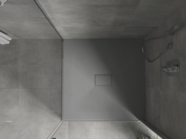 Mexen Hugo piatto doccia quadrato SMC 100 x 100 cm, grigio - 42611010