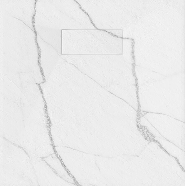 Mexen Hugo piatto doccia quadrato SMC 90 x 90 cm, pietra bianca - 42159090