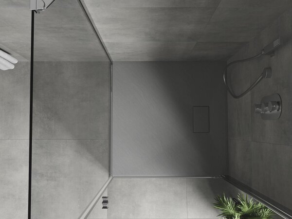 Mexen Hugo piatto doccia quadrato SMC 80 x 80 cm, grigio - 42618080