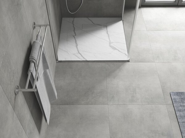 Mexen Hugo piatto doccia quadrato SMC 90 x 90 cm, pietra bianca - 42159090