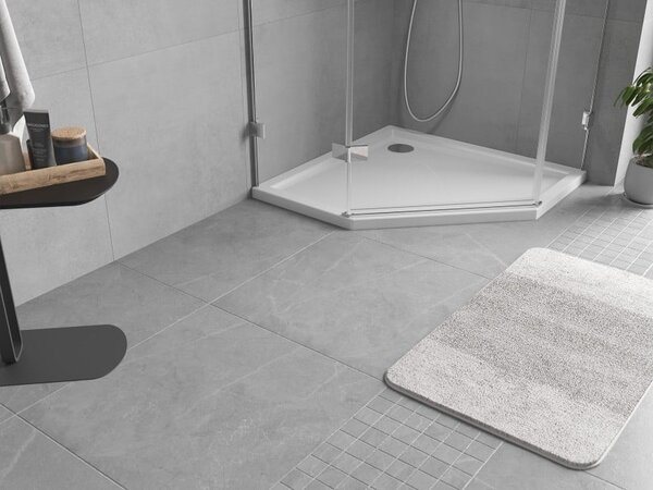 Mexen Flow piatto doccia pentagonale slim 90 x 90 cm, bianco lucido - 46P109090