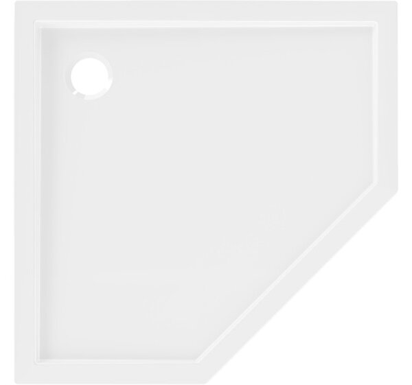 Mexen Flow piatto doccia pentagonale slim 90 x 90 cm, bianco lucido - 46P109090