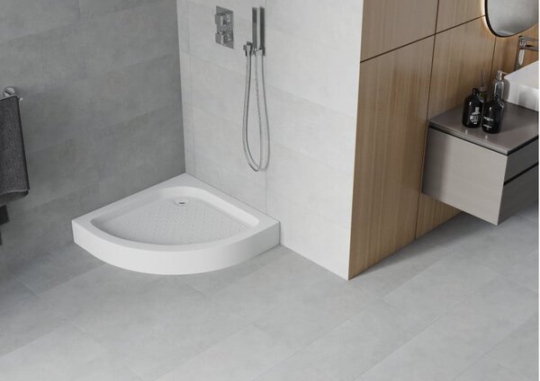 Mexen Rio piatto doccia semicircolare 70 x 70 cm, bianco - 47107070