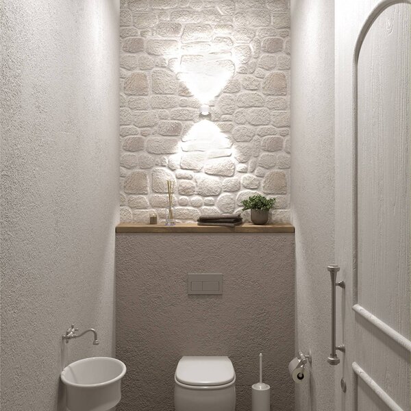 Top Light Barra di faretti PUK Mini Wall, dimmerabile, Bianco / Opale, Soggiorno / Sala da pranzo, Metallo, Design, Applique a LED