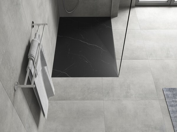 Mexen Hugo piatto doccia rettangolare SMC 120 x 90 cm, pietra nera - 42759012