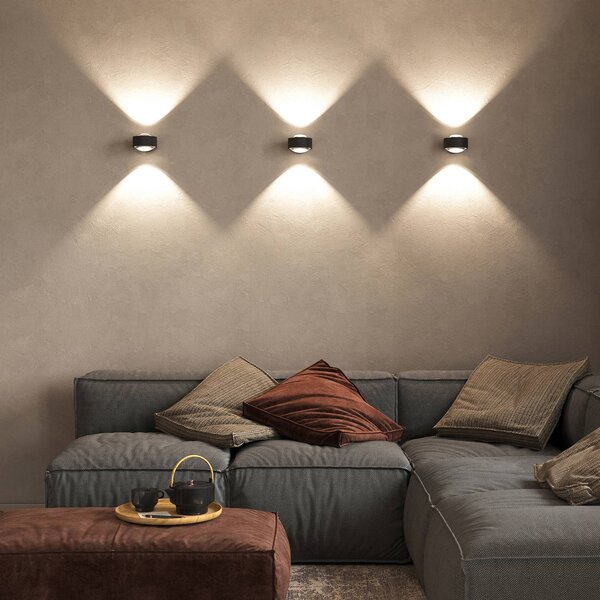 Top Light Barra di faretti PUK Maxx Wall, dimmerabile, Nero, Soggiorno / Sala da pranzo, Metallo, Design, Applique a LED