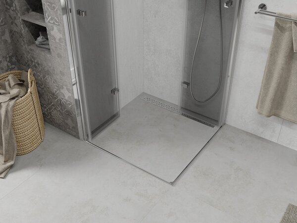 Mexen Lima Duo cabina doccia pieghevole 90 x 90 cm, trasparente, cromo - 856-090-090-02-00