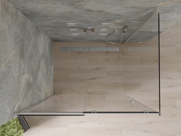 Mexen Omega cabina doccia scorrevole 100 x 80 cm, trasparente, cromo - 825-100-080-01-00
