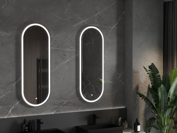 Mexen Bono specchio da bagno retroilluminato 45 x 120 cm, LED 6000K, antiappannamento - 9816-045-120-611-00