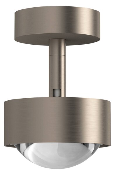 Top Light Puk Mini Turn LED lente spot chiara a 1 luce nichel opaco