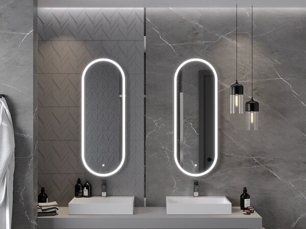 Mexen Bono specchio da bagno retroilluminato 45 x 120 cm, LED 6000K, antiappannamento - 9816-045-120-611-00