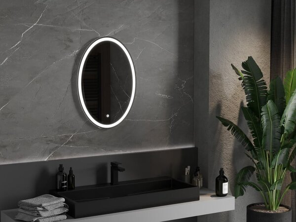 Mexen Elz specchio da bagno retroilluminato 50 x 70 cm, LED 6000K, antiappannamento - 9802-050-070-611-00