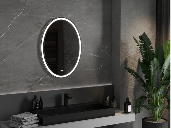 Mexen Elz specchio da bagno retroilluminato 60 x 80 cm, LED 6000K, antinebbia - 9802-060-080-611-00
