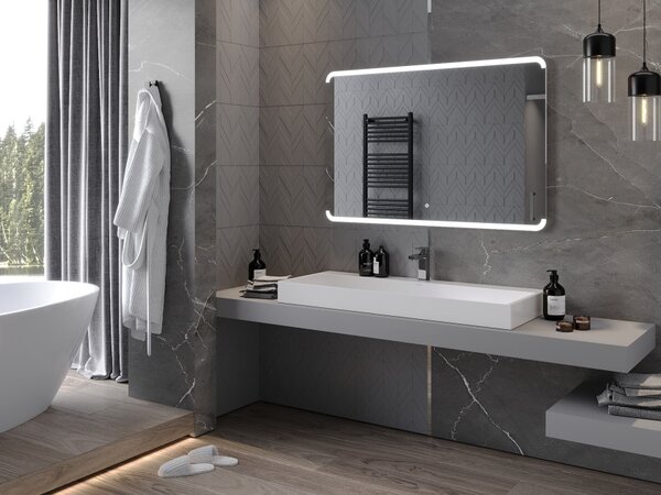 Mexen Nida specchio da bagno retroilluminato 120 x 80 cm, LED 6000K, antiappannamento - 9806-120-080-611-00