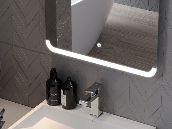 Mexen Nida specchio da bagno retroilluminato 120 x 80 cm, LED 6000K, antiappannamento - 9806-120-080-611-00