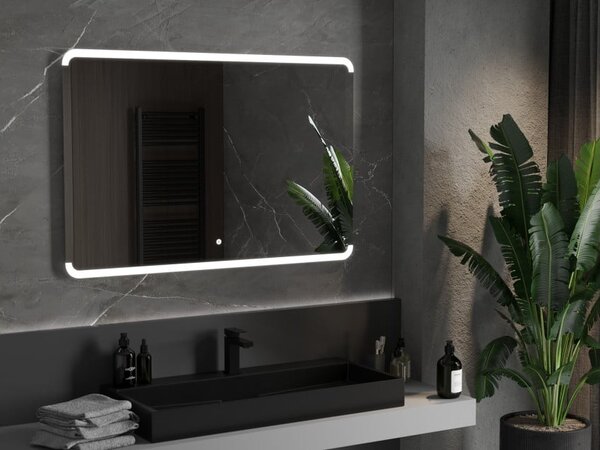 Mexen Nida specchio da bagno retroilluminato 120 x 80 cm, LED 6000K, antiappannamento - 9806-120-080-611-00
