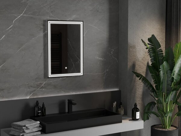 Mexen Taco specchio da bagno retroilluminato 50 x 70 cm, LED 6000K, antiappannamento - 9805-050-070-611-00